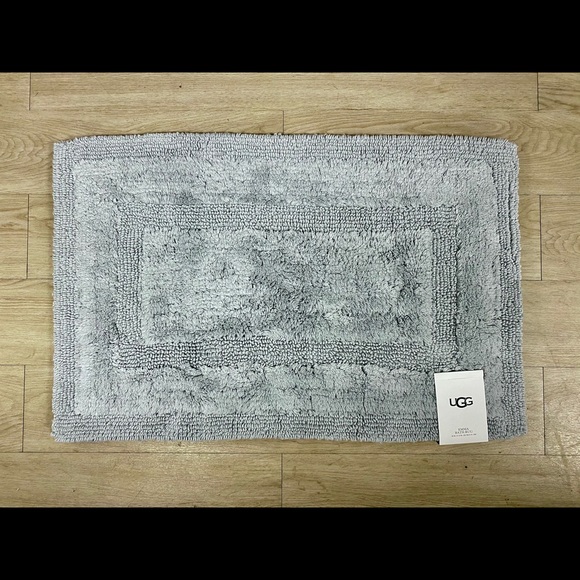 UGG Bath Ugg Emma Succulent Muted Aqua Teal Green Blue Reversible Cotton Bath Rug Mat Poshmark